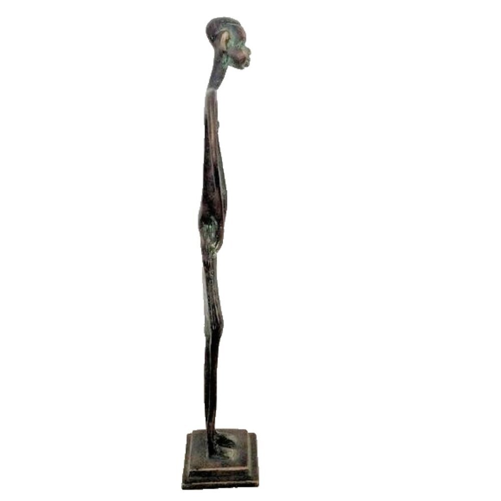 African Tribal Heavy Metal Art Figurine Statue Vintage - Picture 6 of 10